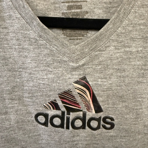 Adidas : Large : Gray Athletic Tee - Picture 1 of 3